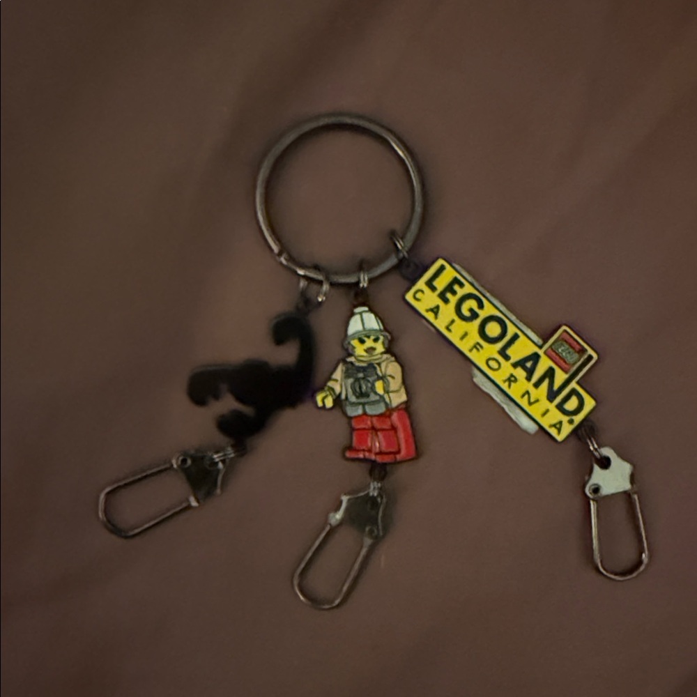 Lego Red and Yellow Keychain Set